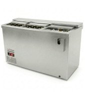 NEVERA BOTELLERO FRIGORÍFICO ACERO INOX 3 PUERTAS 1.5M  BTL 1500