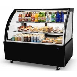 VITRINA EXPOSITORA REFRIGERADA 1800 mm CON CRISTAL CURVO EHWDG186D