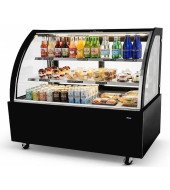 VITRINA EXPOSITORA REFRIGERADA 1800 mm CON CRISTAL CURVO EHWDG186D