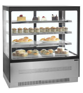 VITRINA REFRIGERADA PASTELERA CAPACIDAD 390L CRISTAL RECTO TEFCOLD LPD903F/BLACK