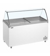 VITRINA DE HELADOS ECO 12 CUBETAS 157CM TEFCOLD NIC502SC-SO