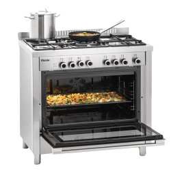 COCINA A GAS NATURAL PROFESIONAL CON HORNO BARTSCHER BGH 600-521