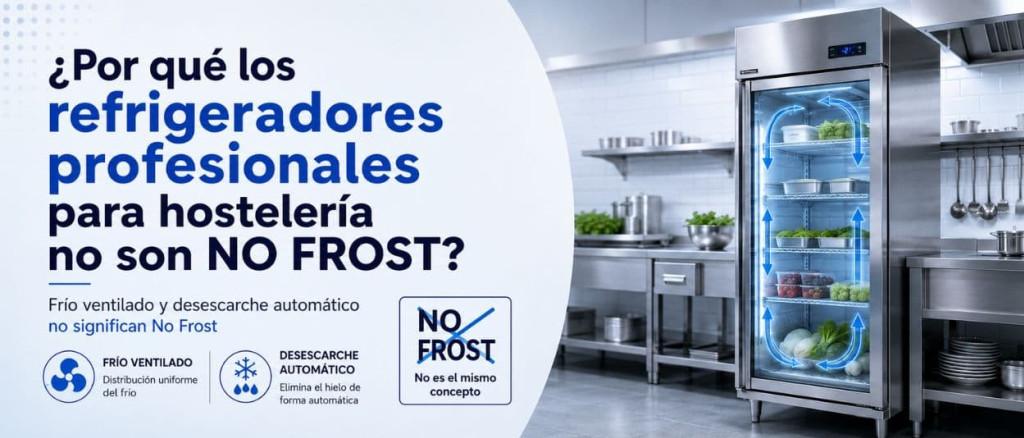 ¿Por qué los refrigeradores profesionales para hostelería no son No Frost?